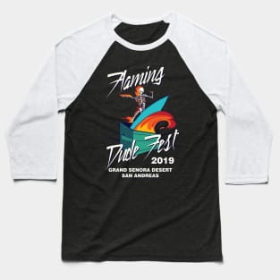 Flaming Dude Fest Baseball T-Shirt